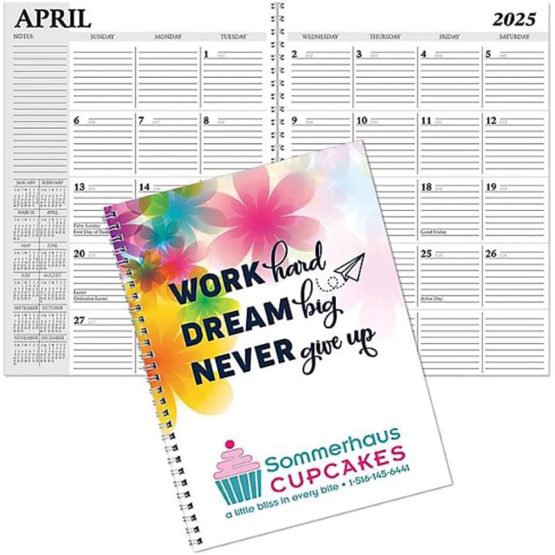 Hdi&trade; Full Color Spiral Desk Planner (7X10)