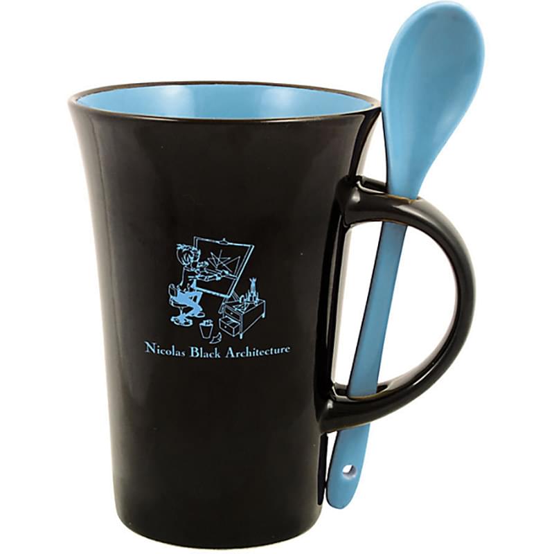 12 Oz. Latte Spoon Mug