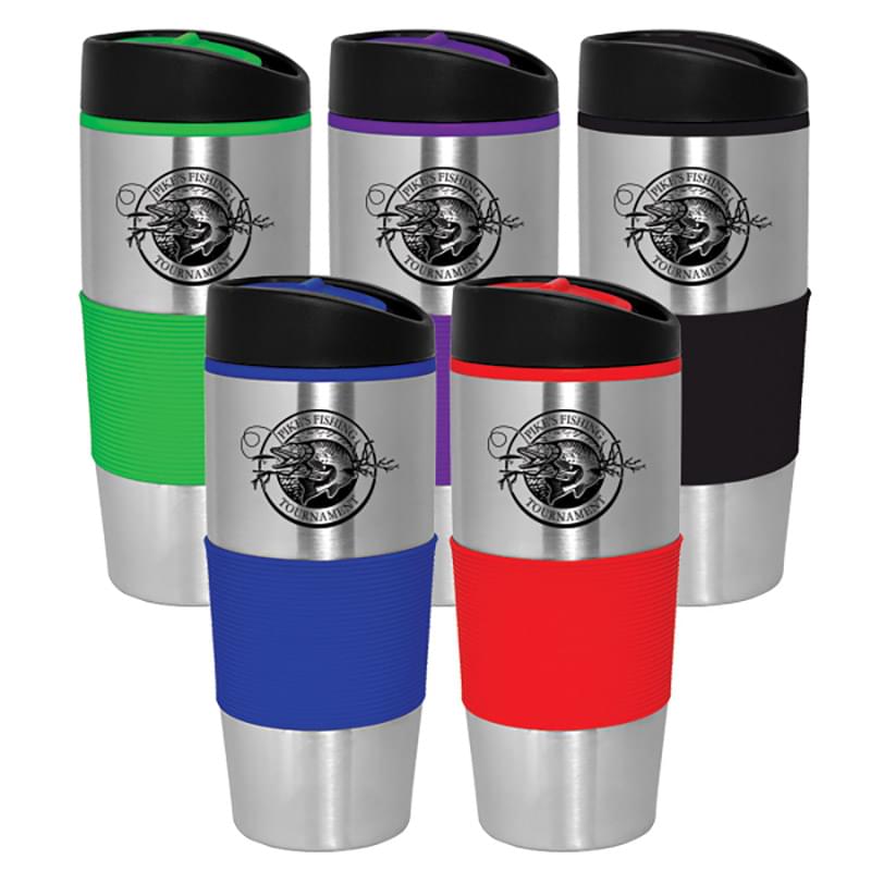 15 Oz. Vivid Stainless Travel Tumbler