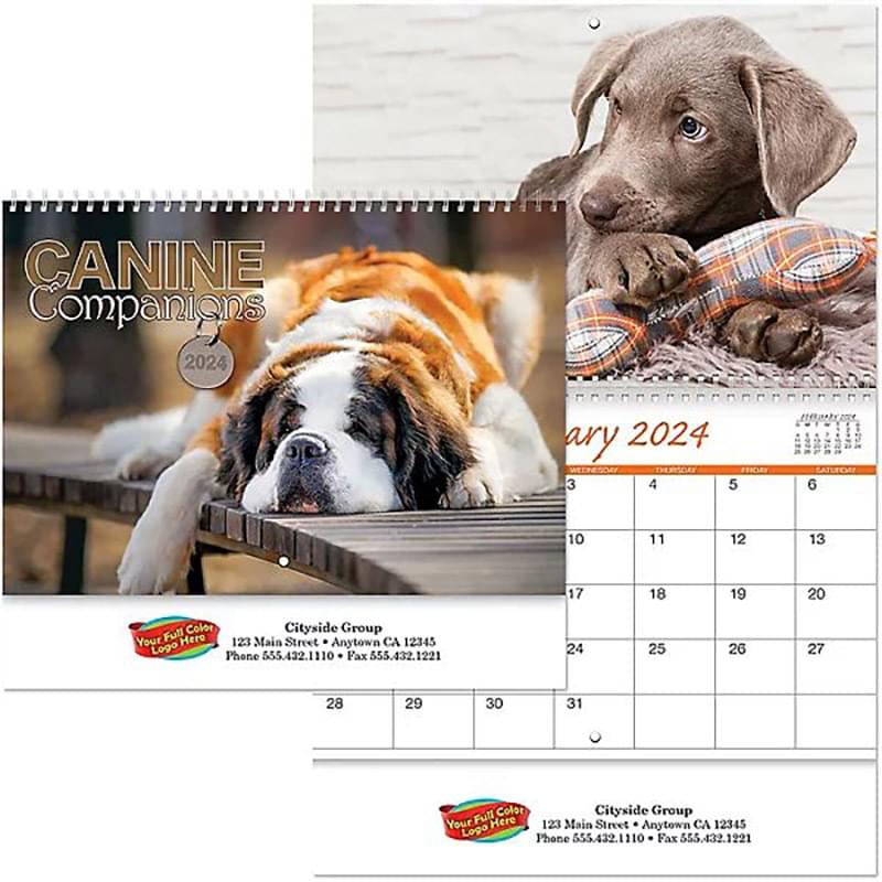 Full Clr Canine Companions Calendar