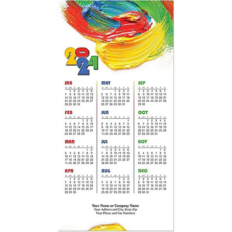Colorful Creation Tri-Fold Calendar
