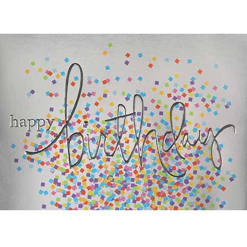 Colorful Confetti Birthday Greeting Card