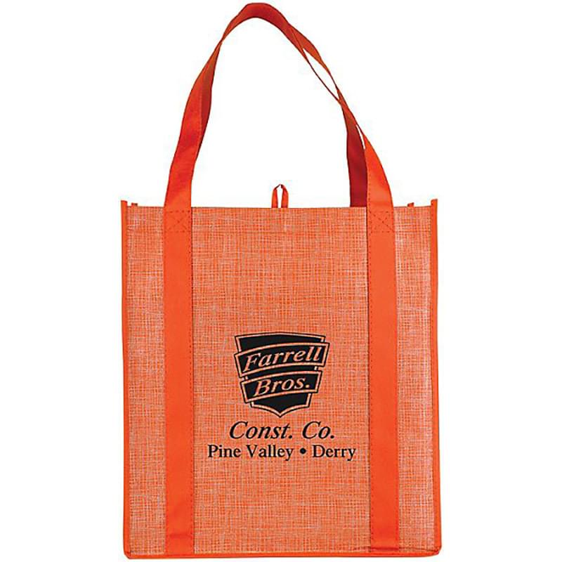 COLOSSAL TWO-TONE GROCERY TOTE