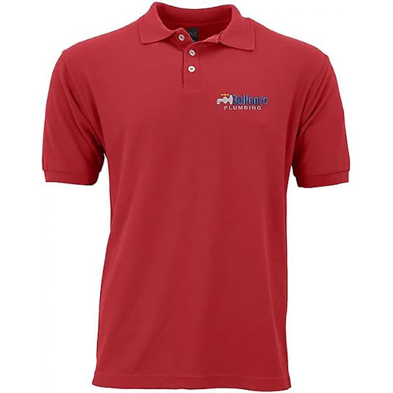 M&O Men's Soft Polo Embroidered