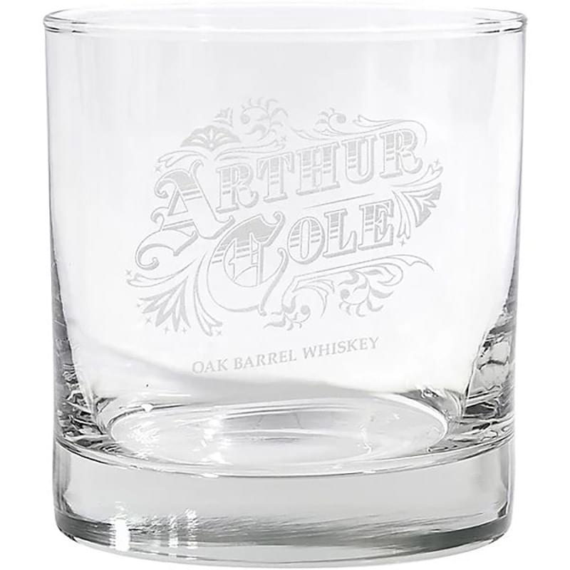 Etched Whiskey Glass 10.5 oz