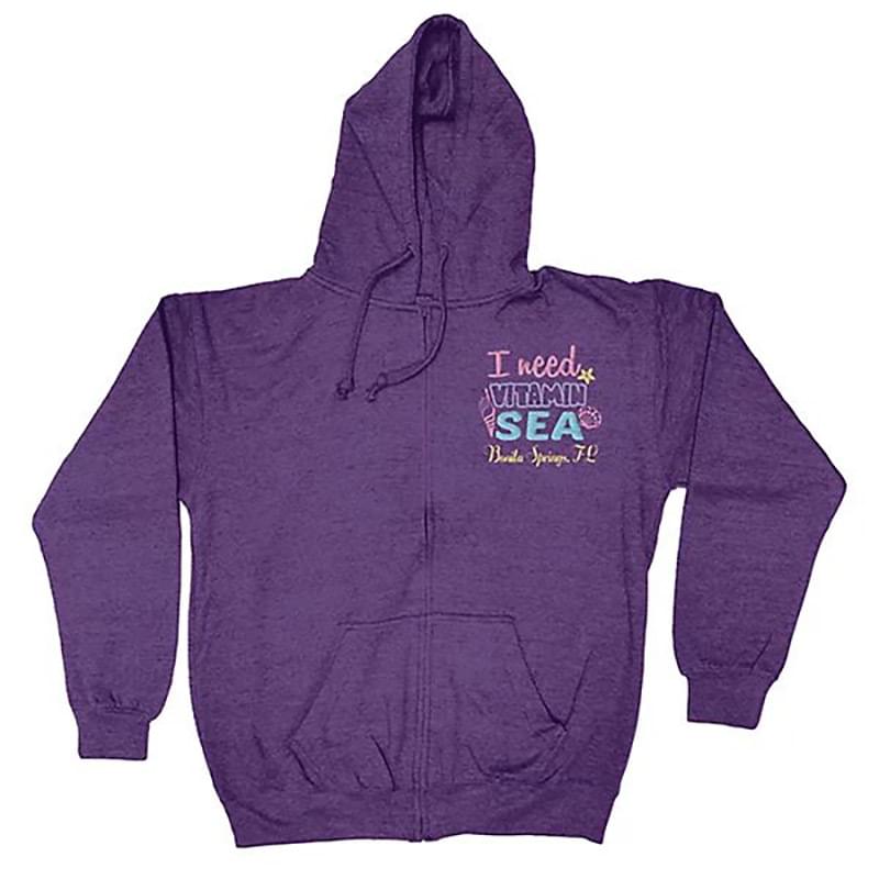Adult Full Zip Vantage Heather Hoodie - Embroidery