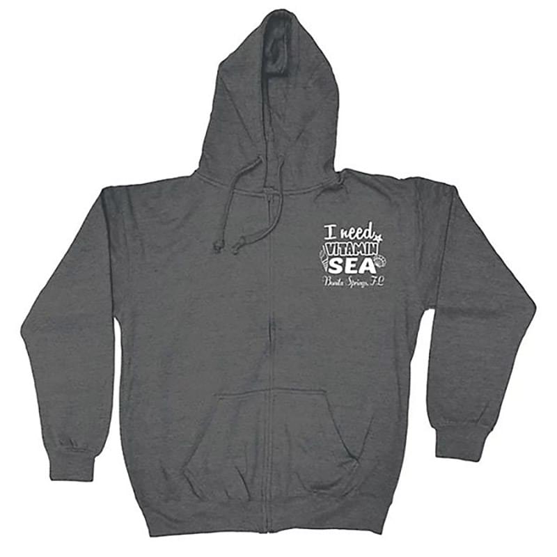 Adult Full Zip Vantage Heather Hoodie - Screen