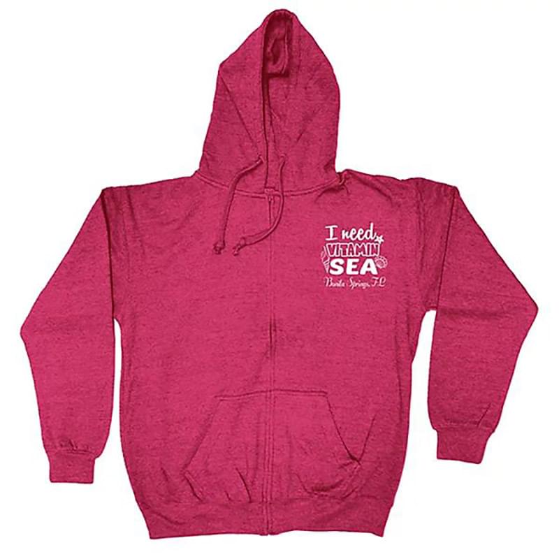 Adult Full Zip Vantage Heather Hoodie - Screen