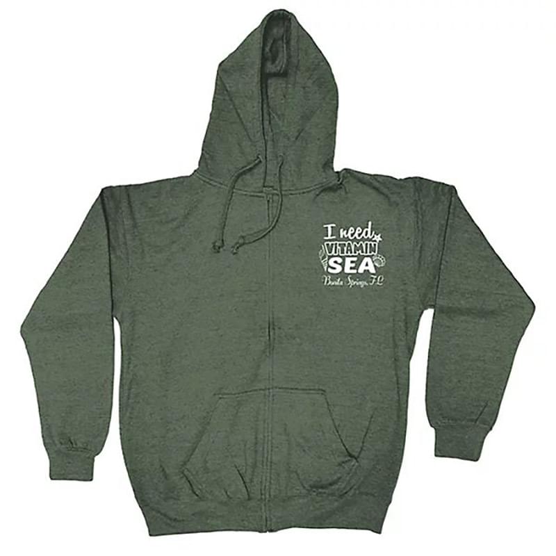 Adult Full Zip Vantage Heather Hoodie - Screen
