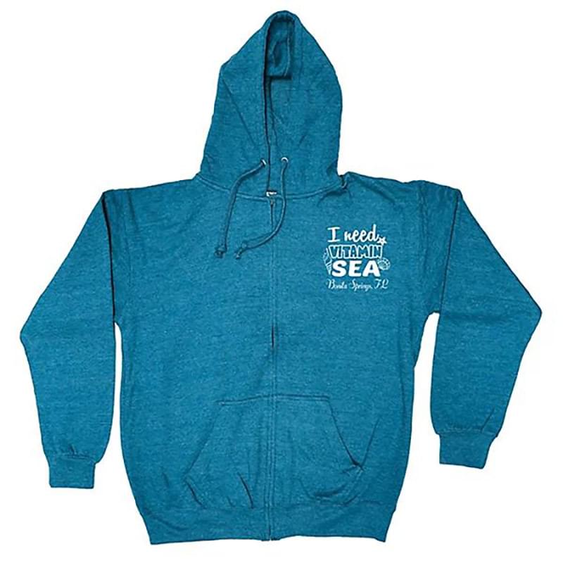 Adult Full Zip Vantage Heather Hoodie - Screen