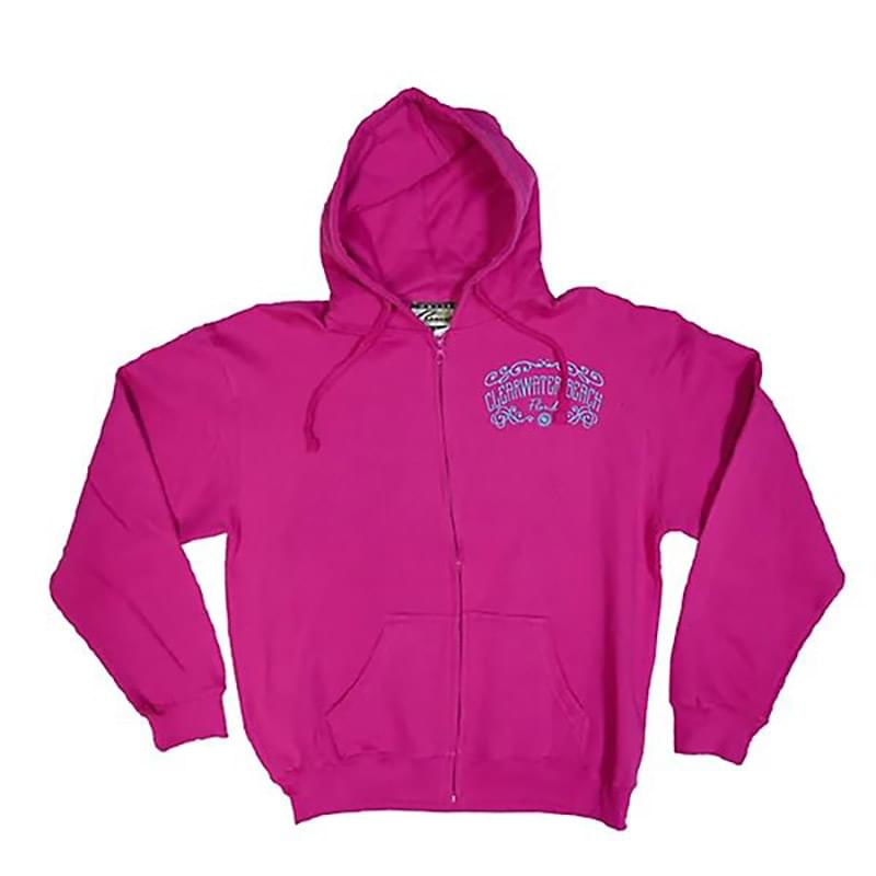 Adult Fleece Full Zip Hoodie - Embroidered