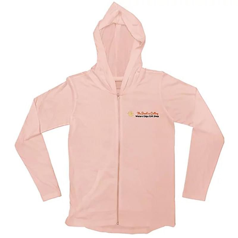 Light Weight Full Zip Hooded Jersey - Embroidered
