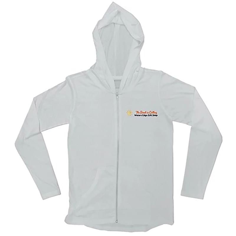 Light Weight Full Zip Hooded Jersey - Embroidered
