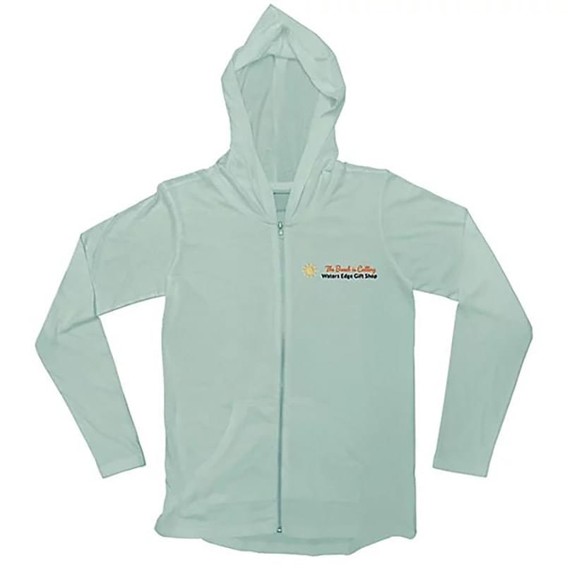 Light Weight Full Zip Hooded Jersey - Embroidered