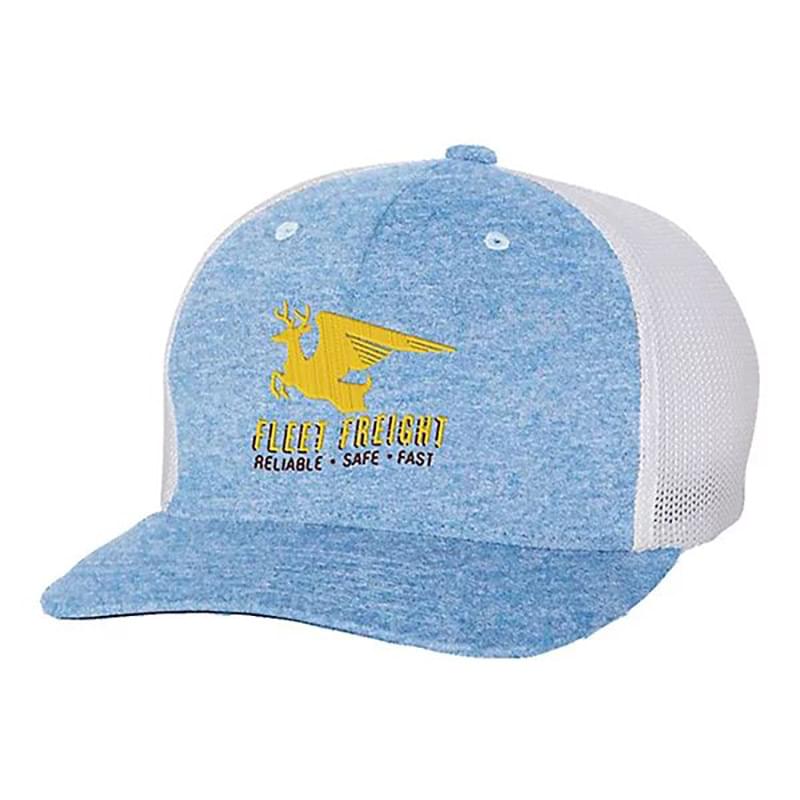 Comic Trucker Hat With Mesh - Embroidered