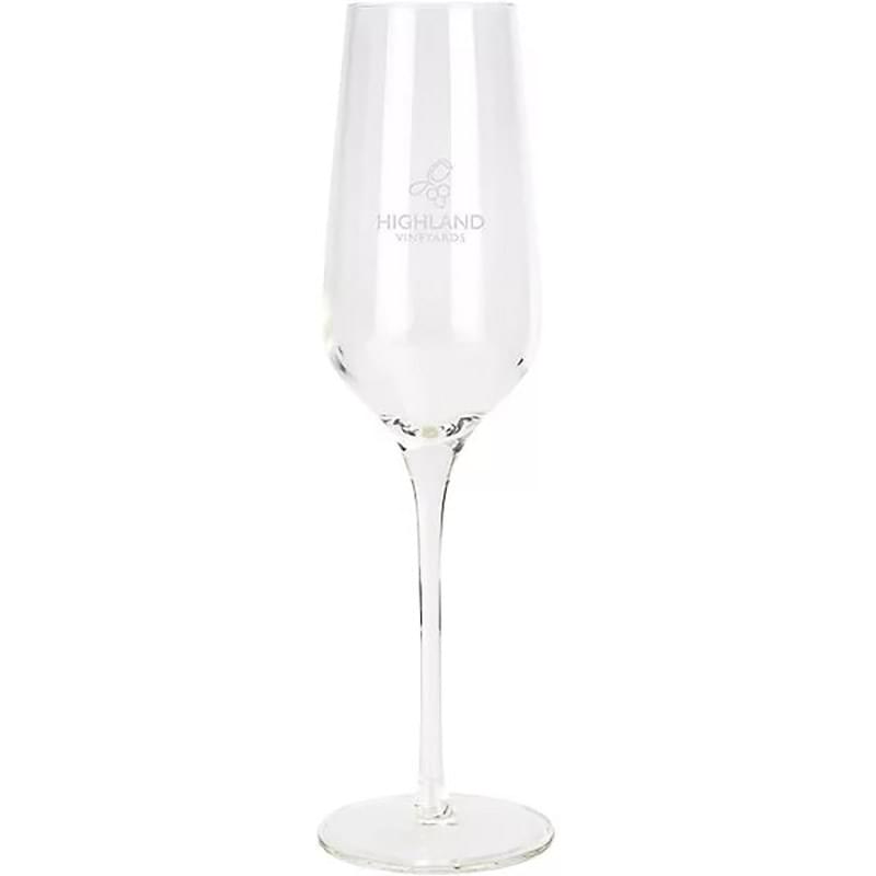 Etched Flute Glass 8.5 oz
