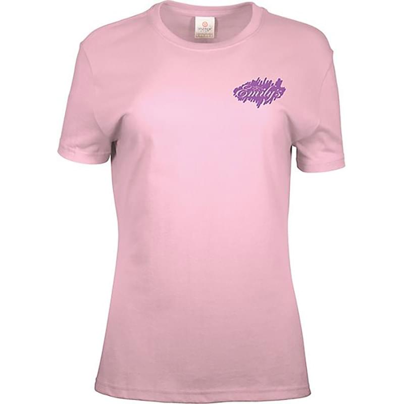 Ladies 100% Cotton Colored T-Shirt