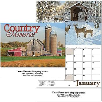 Country Memories Stitched Wall Calendar