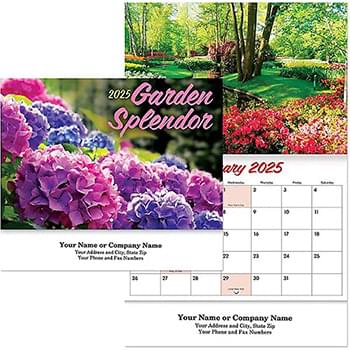 Garden Splendor Stitched Wall Calendar