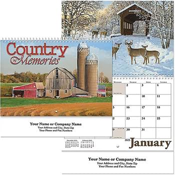 COUNTRY MEMORIES WALL CAL SPIRAL