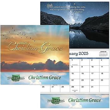 Christian Grace Stitched Wall Calendar