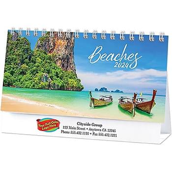 Beaches Full Color Desk Calendar