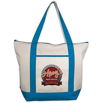 Classic Zippered Tote Embroidered