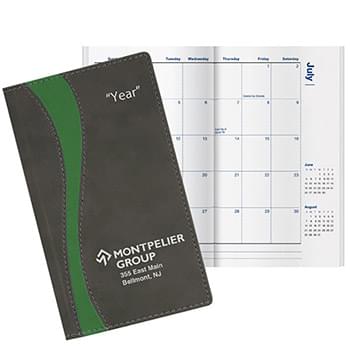 Duo Curve Classic Monthly Pocket Planner w/4 Color Map