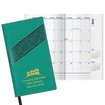 Duo Swirl Classic Monthly Pocket Planner w/4 Color Map