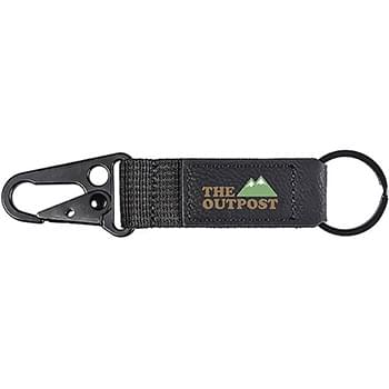 Full Color Saratoga Strap Carabiner Keychain