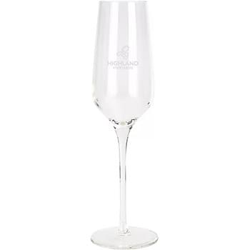 Etched Flute Glass 8.5 oz