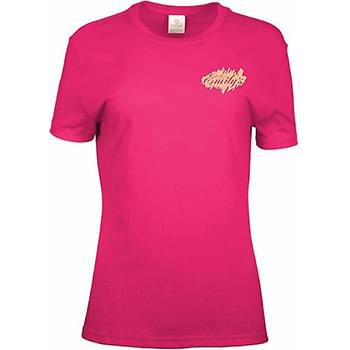 Ladies 100% Cotton Colored T-Shirt